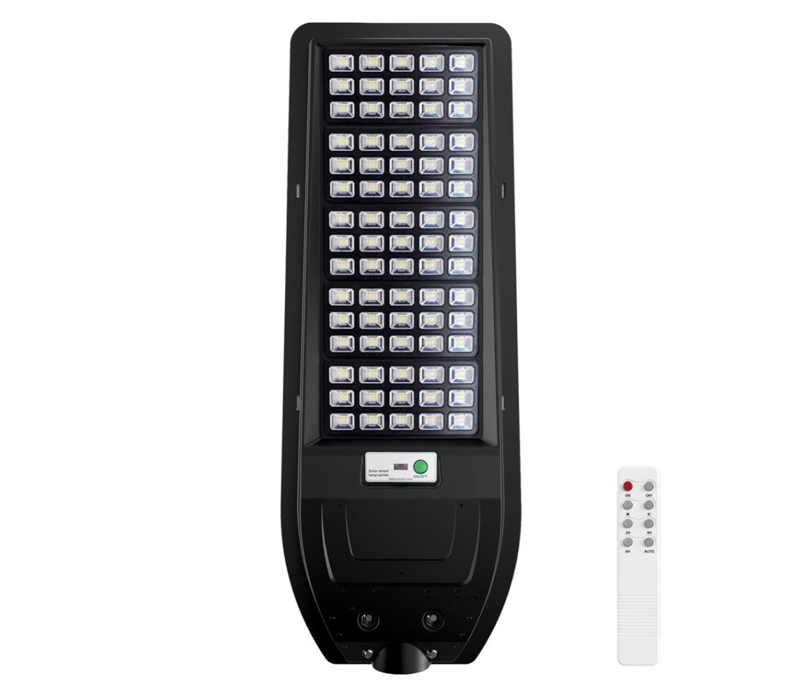  LED Solární pouliční lampa VIA 200W/20000 mAh 3,2V 6000K IP54 + dálkové ovládání 