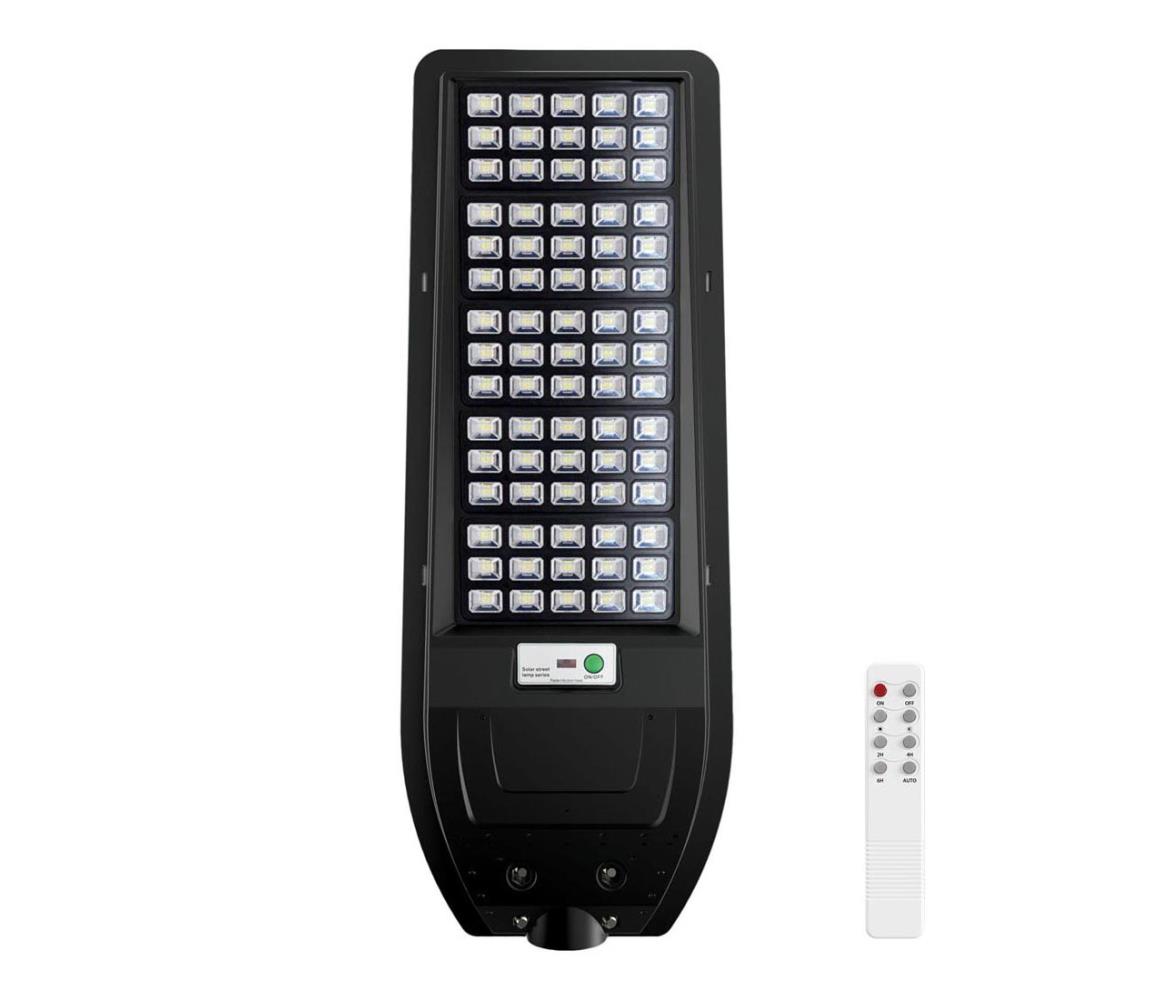  LED Solární pouliční lampa VIA 200W/20000 mAh 3,2V 6000K IP54 + dálkové ovládání 