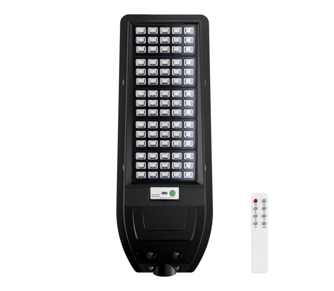 Milagro LED Solární pouliční lampa VIA 200W/20000 mAh 3,2V 6000K IP65 + dálkové ovládání MI2141