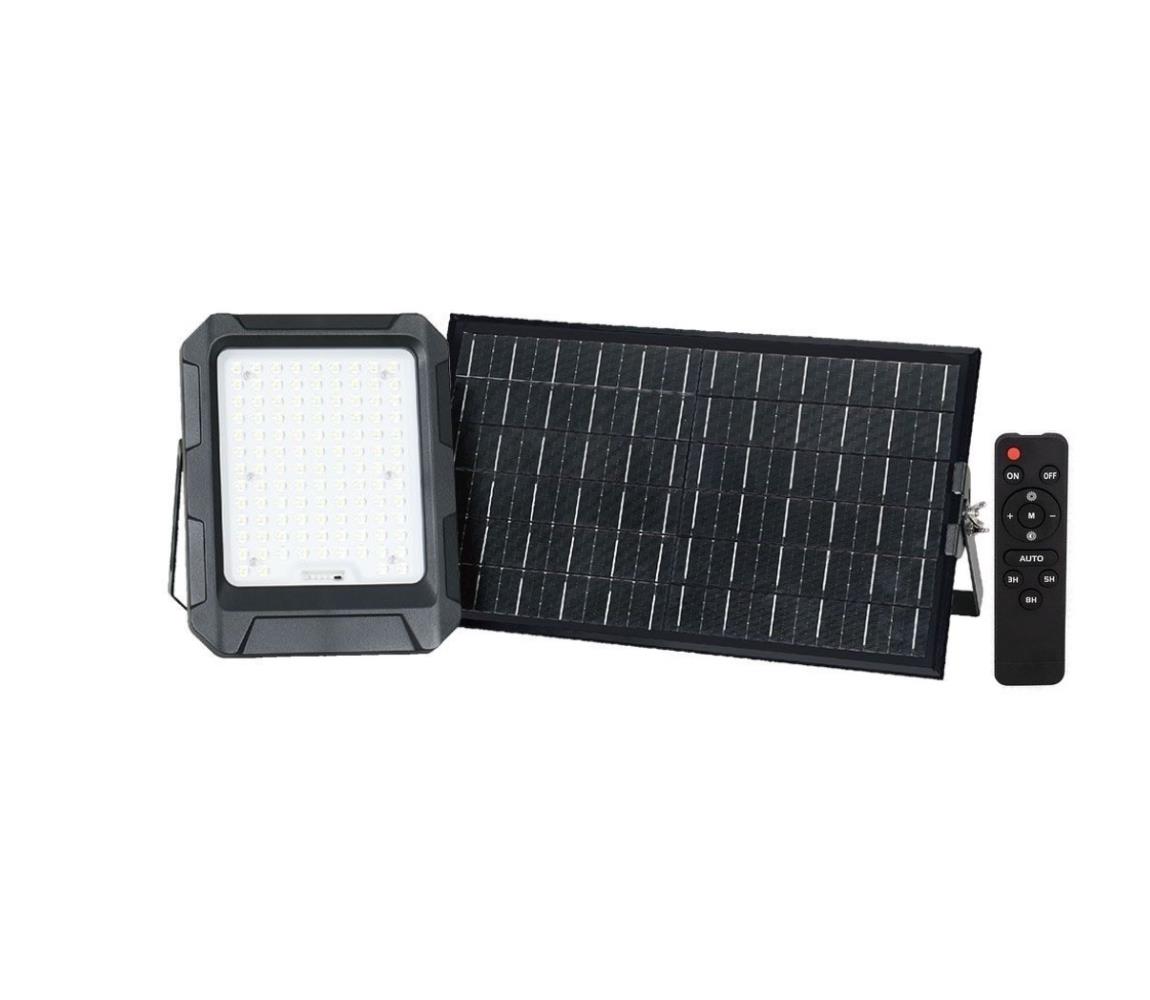 V-Tac LED Solární reflektor LED/15W/3,7V IP65 4000K černá + DO VT1707