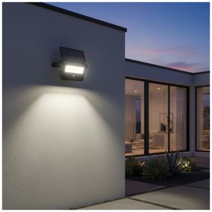 LED Solární reflektor se senzorem NCS G2 LED/20W/3,7V 3000/4000/6500K IP54 2600 mAh
