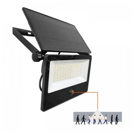 LED Solární reflektor se senzorem NCS G2 LED/30W/3,7V 3000/4000/6500K IP54 5200 mAh