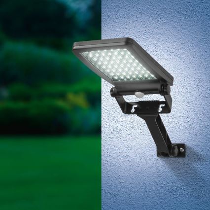 LED Solární reflektor se senzorem ADIK LED/1,2W/3,7V 1200 mAh 6500K IP44