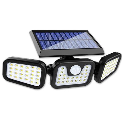 LED Flexibilní solární reflektor se senzorem LED/15W/3,7V 2400 mAh IP54 4500K