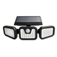 LED Solární reflektor se senzorem LED/15W/3,7V IP54 4500K