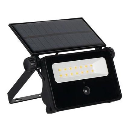 LED Solární reflektor se senzorem LED/30W/5,5V 3000 mAh IP65