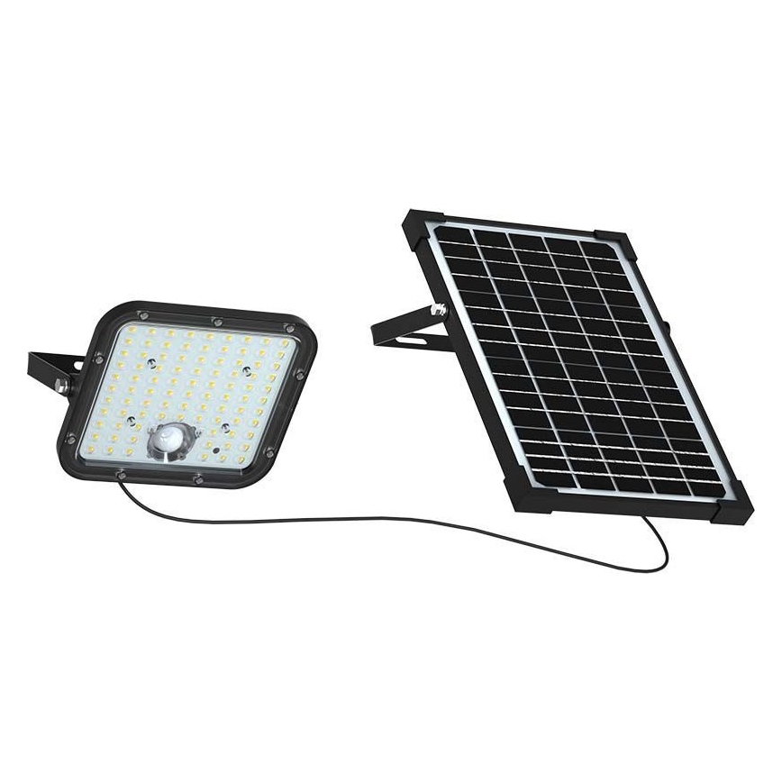 LED Solární reflektor se senzorem LED/30W/6,4V 6400K + dálkové ovládání