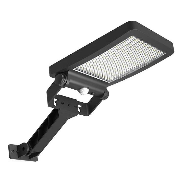 LED Solární reflektor se senzorem LED/5W/3,7V 4000K 1500 mAh IP54 černá