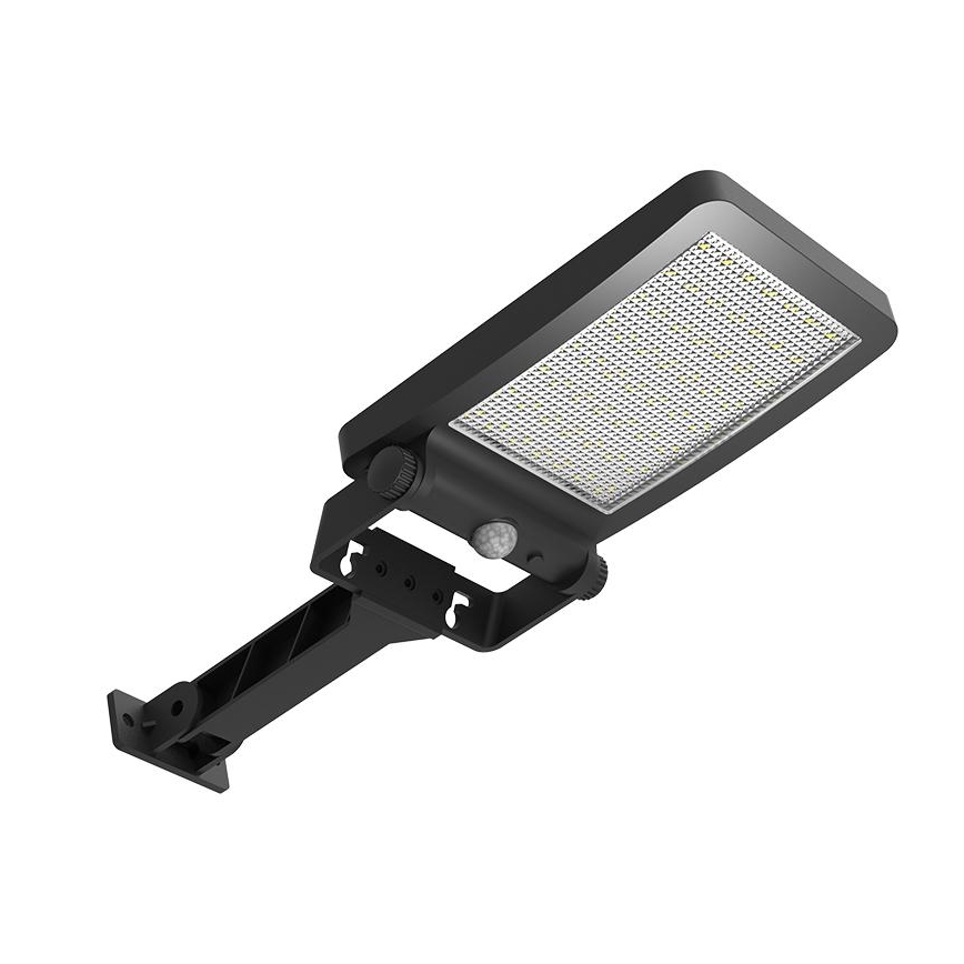 LED Solární reflektor se senzorem LED/5W/3,7V 4000K 1500 mAh IP54 černá