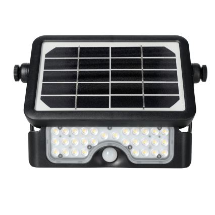 LED Solární reflektor se senzorem LED/5W/3,7V 4000K IP65 3000 mAh