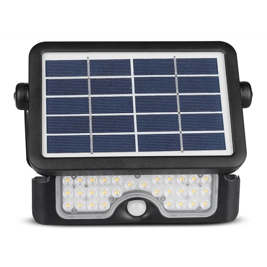 LED Solární reflektor se senzorem LED/5W/3,7V IP65 4000K 3000 mAh