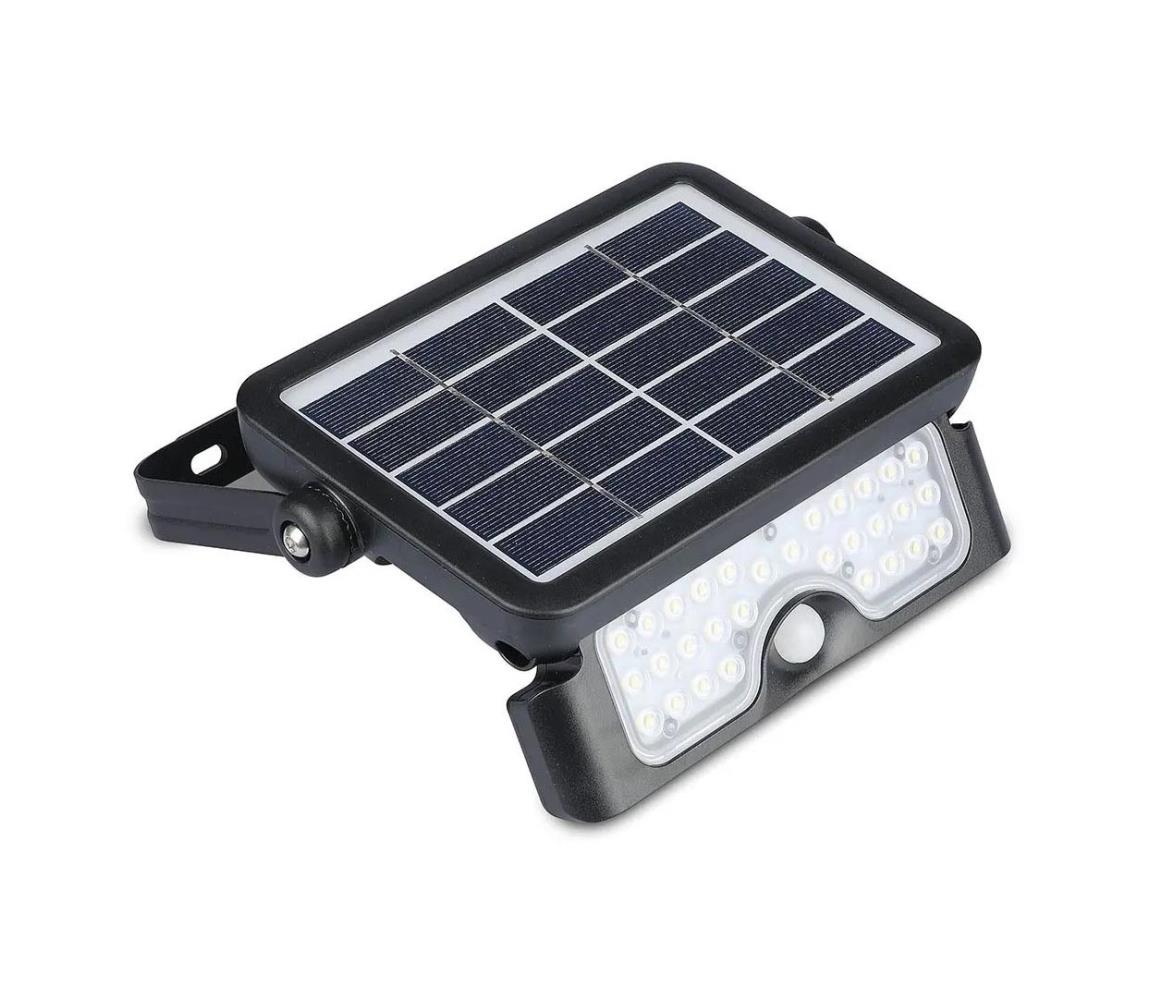 V-Tac LED Solární reflektor se senzorem LED/5W/3,7V IP65 4000K VT0763