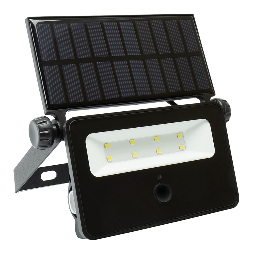 LED Solární reflektor se senzorem NOCTIS LED/2W/1800 mAh 3,7V 6000K IP65