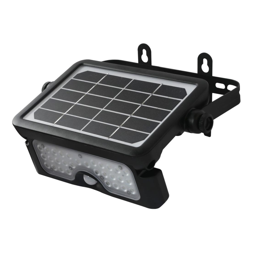 LED Solární reflektor se senzorem pohybu a soumraku EPAD LED/5W/3000 mAh 3,7V 4000K IP65