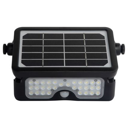 LED Solární reflektor se senzorem pohybu a soumraku EPAD LED/5W/3000 mAh 3,7V 4000K IP65
