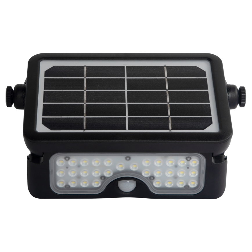 LED Solární reflektor se senzorem pohybu a soumraku EPAD LED/5W/3000 mAh 3,7V 4000K IP65