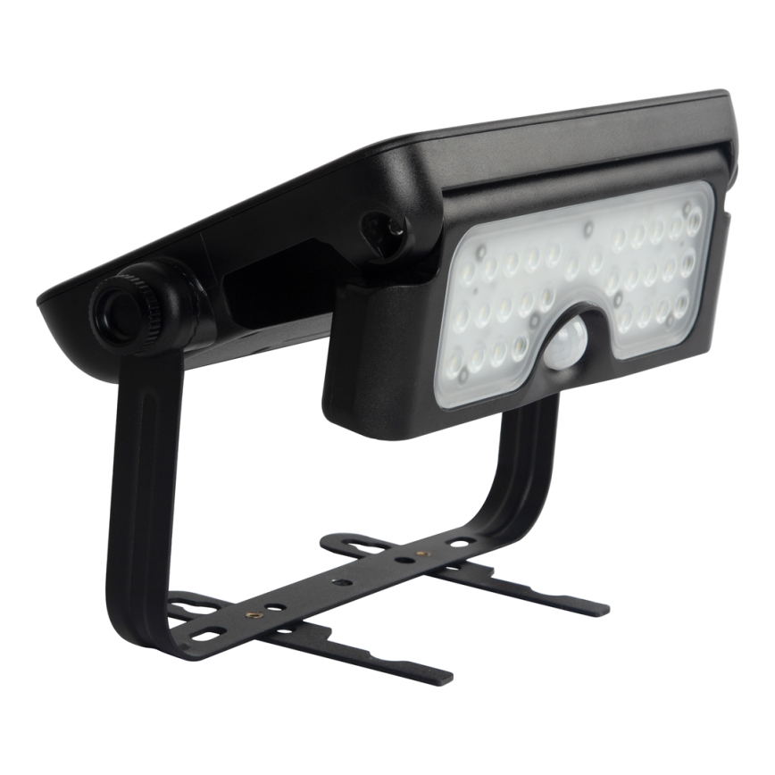 LED Solární reflektor se senzorem pohybu a soumraku EPAD LED/5W/3000 mAh 3,7V 4000K IP65