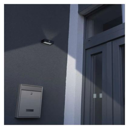 LED Solární reflektor se senzorem pohybu LED/3,7V 1200mAh 4000K IP65 černá