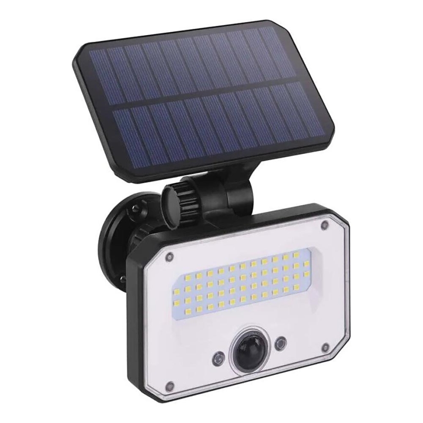 LED Solární reflektor se senzorem pohybu SPILO LED/3,7V 3600mAh 3000K IP54 + dálkové ovládání