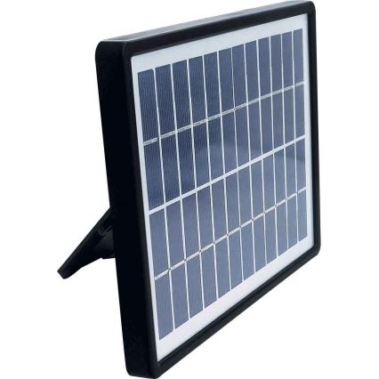 LED Solární reflektor se senzorem TOMI LED/10W/7,4V 1800 mAh IP44 černá