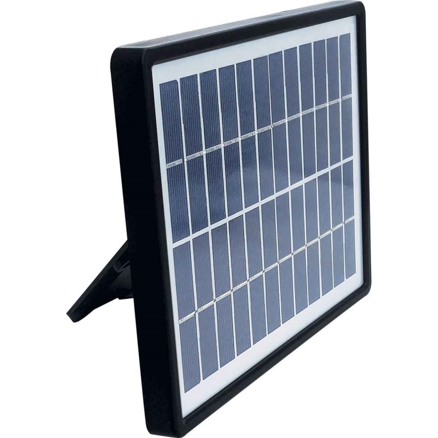 LED Solární reflektor se senzorem TOMI LED/10W/7,4V 1800 mAh IP44 černá