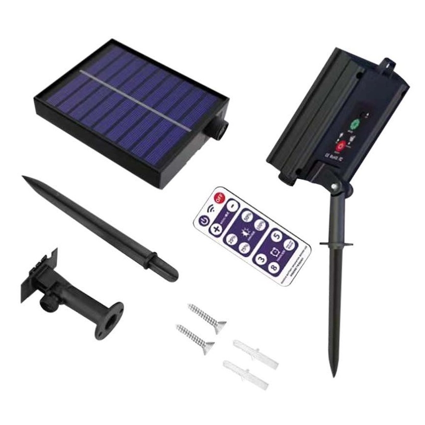 LED Solární řetěz 10xLED/0,5/4,5V 12 m 3000K IP44 + dálkové ovládání