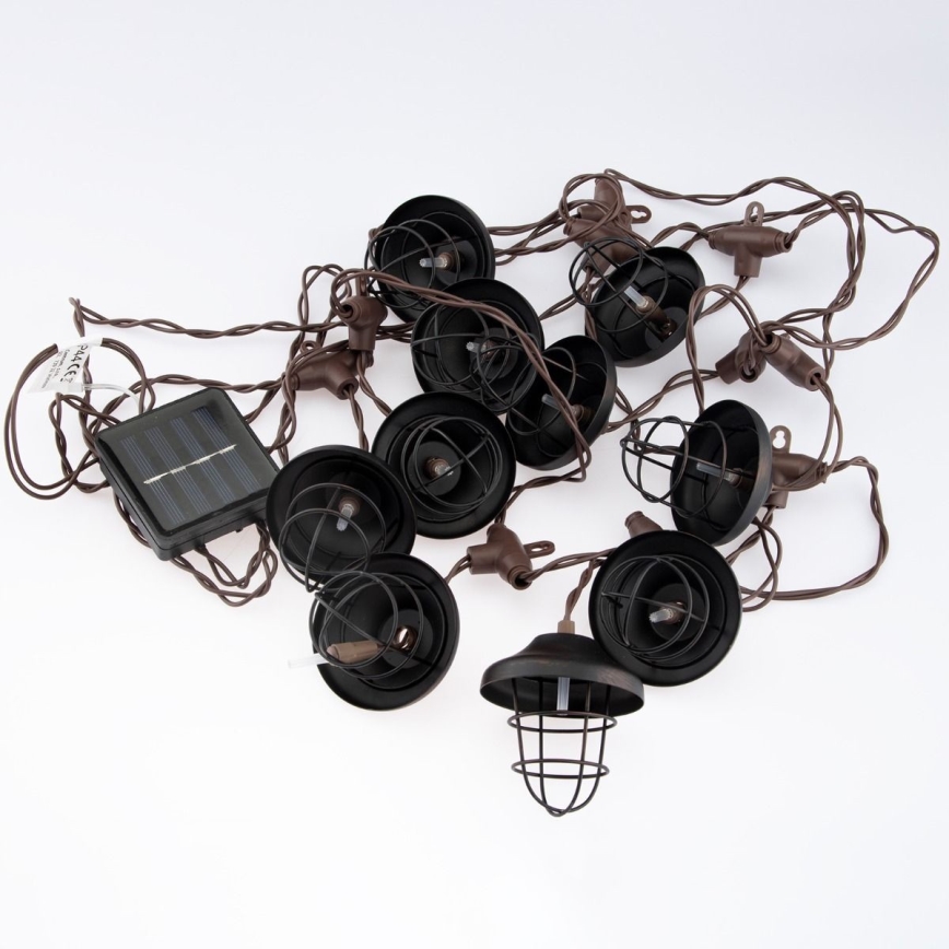 LED Solární řetěz 10xLED/4,57m IP44 teplá bílá