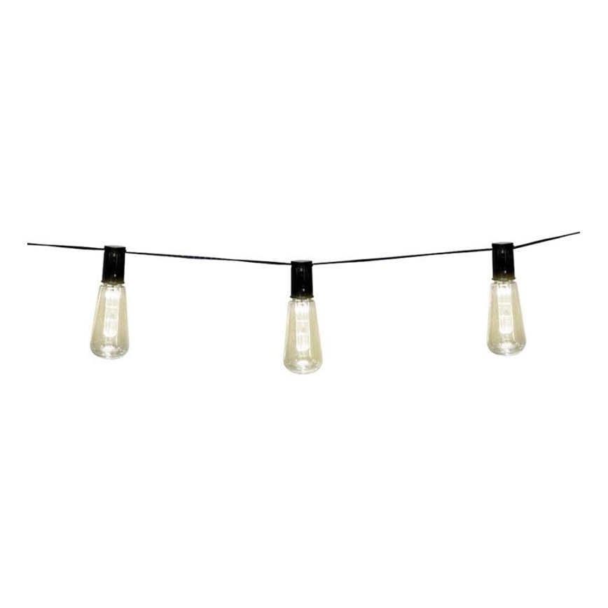 LED Solární řetěz 3,35m 10xLED/1,2V 600 mAh