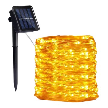 LED - Solární řetěz 300xLED/0,12W/1,2V 1xAA 27 m IP44 3000K 800 mAh