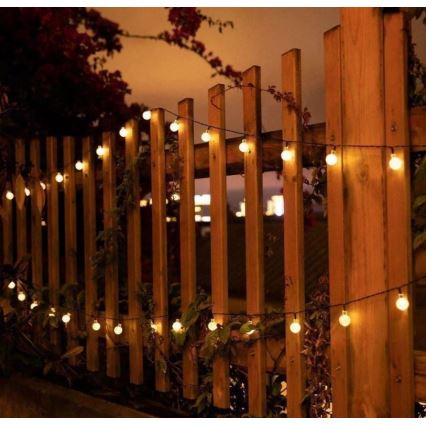 LED Solární řetěz 6,9m 50xLED/1,2V