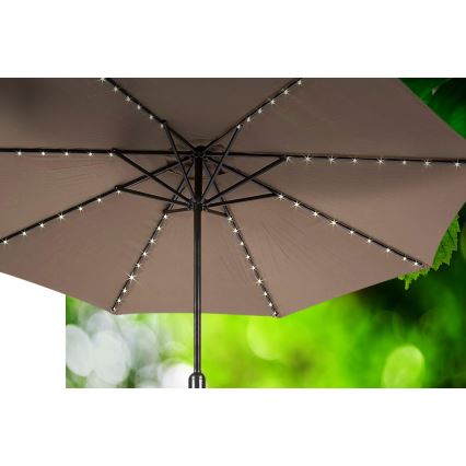 LED Solární řetěz 72xLED/1,2V pod slunečník IP44