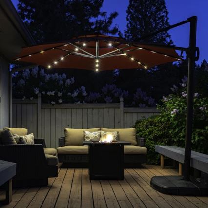 LED Solární řetěz 72xLED/1,2V pod slunečník IP44