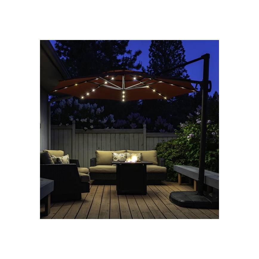 LED Solární řetěz 72xLED/1,2V pod slunečník IP44