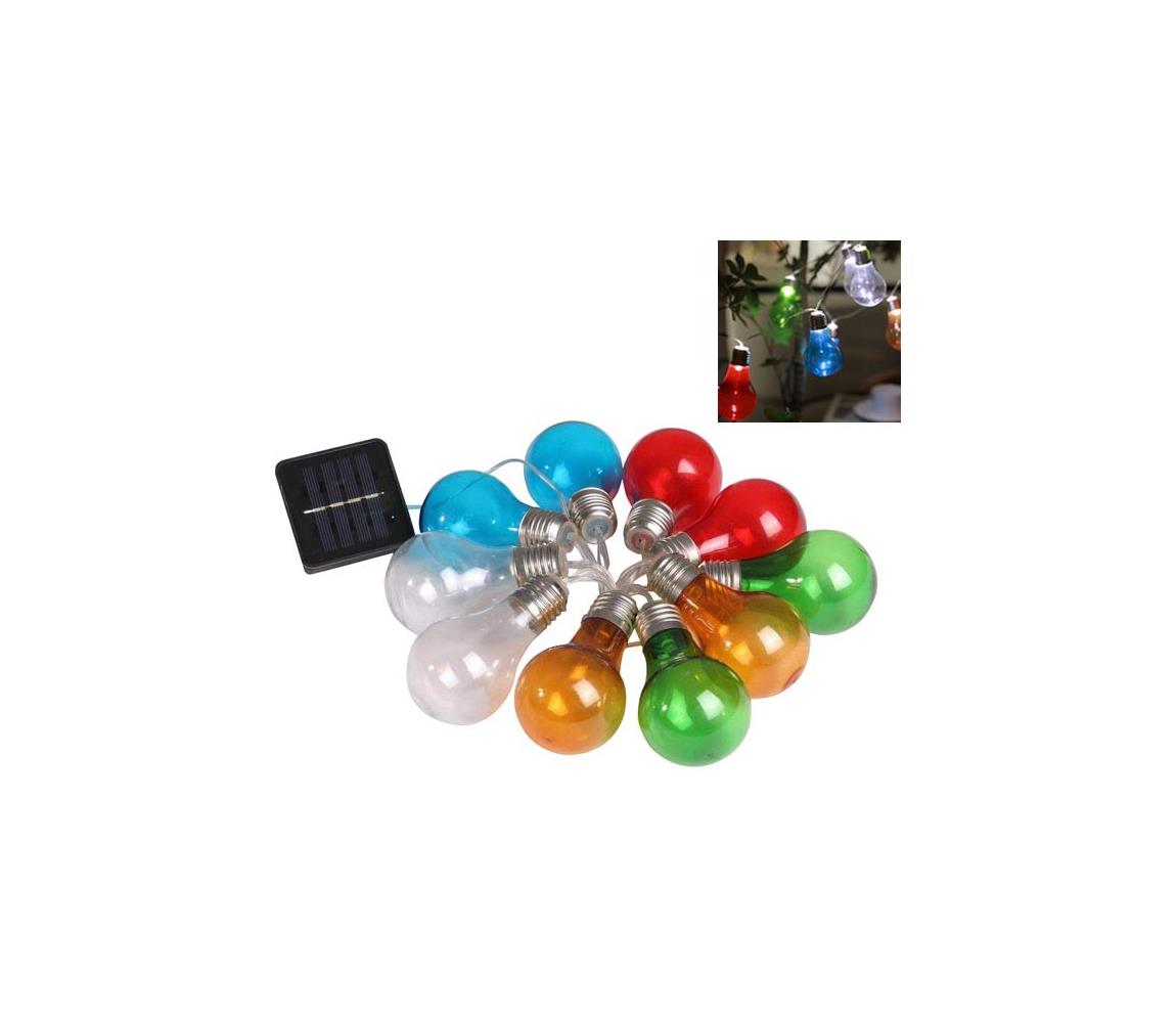 Polux LED Solární řetěz PARTY 10xLED/1,2V IP44 SA1592