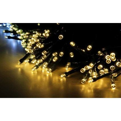 LED Solární řetěz SHINE 50xLED/1xAAA