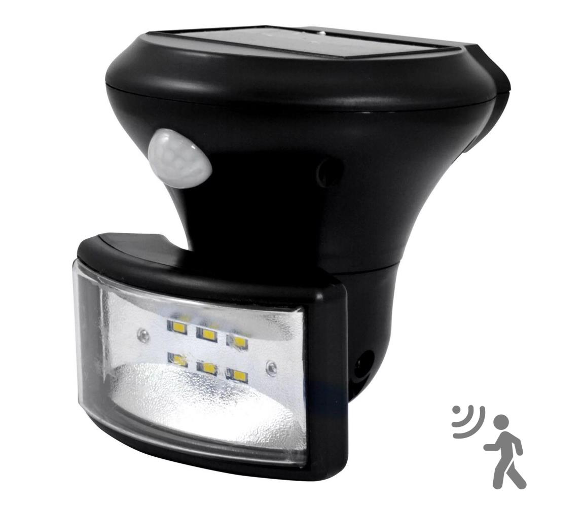 Polux LED Solární senzorový reflektor PIR LED/5W IP44 SA1395