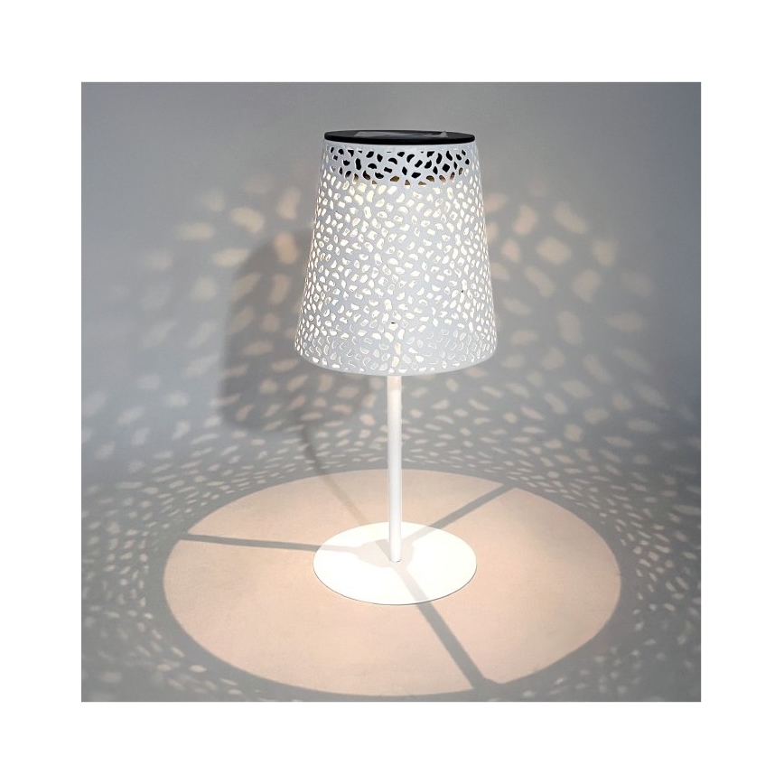 LED Solární stolní lampa LUVETRA LED/1xAA 4000K IP44 200 mAh bílá