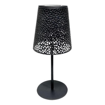 LED Solární stolní lampa LUVETRA LED/1xAA 4000K IP44 200 mAh černá