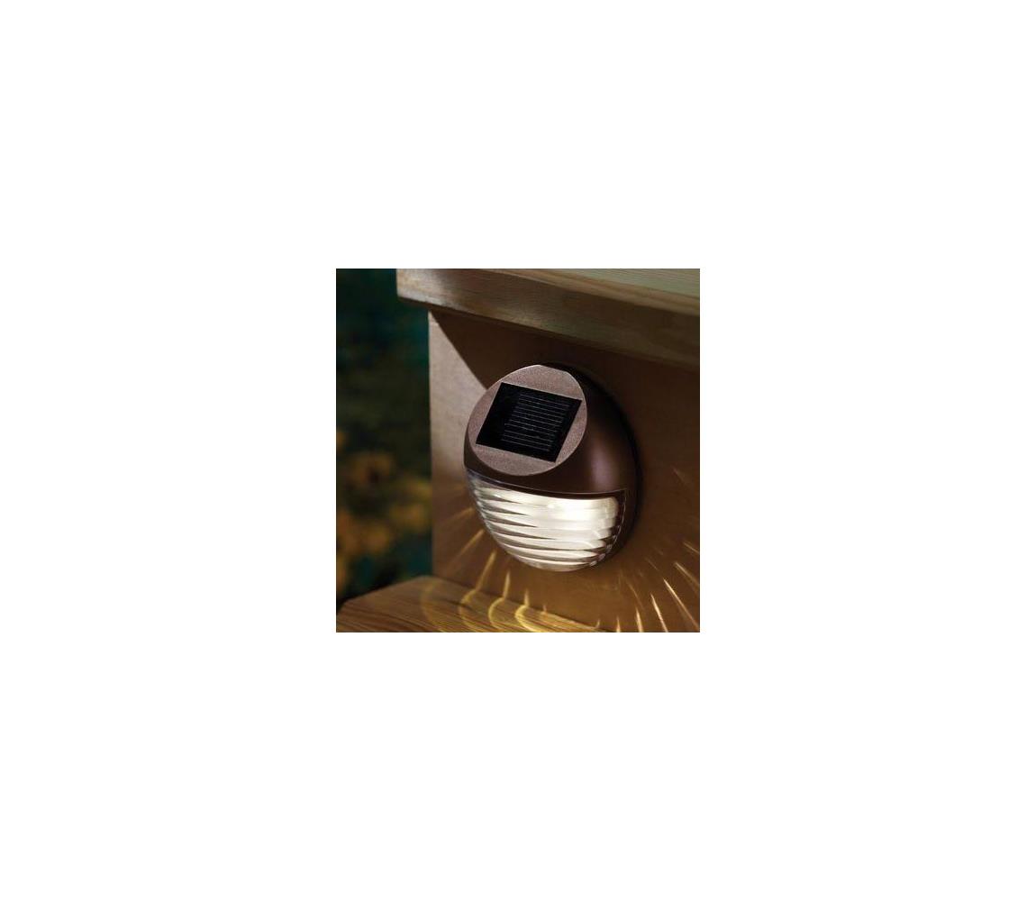 Polux LED Solární svítidlo 2xLED/0,12W/2xAA 6500 K IP44 SA0271