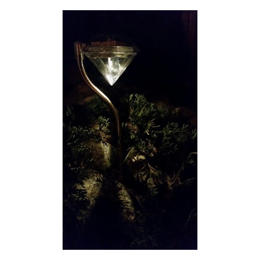 LED Solární svítidlo DIAMOND LED/0,2W IP44