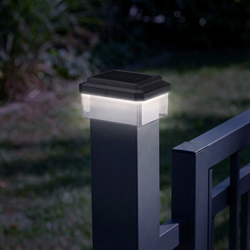 LED Solární svítidlo ELVO LED/4,5W/1,2V 300 mAh IP44 černá