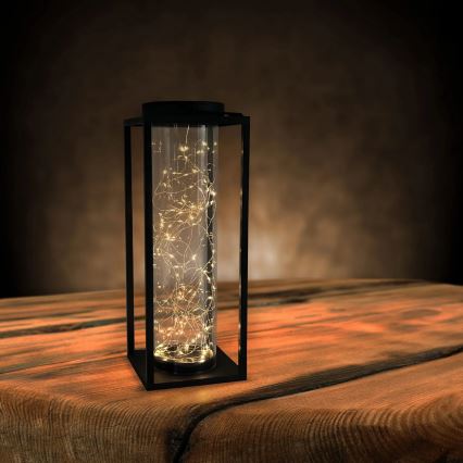 LED Solární svítidlo GLAMOUR LED/1,2V 600 mAh IP44 černá
