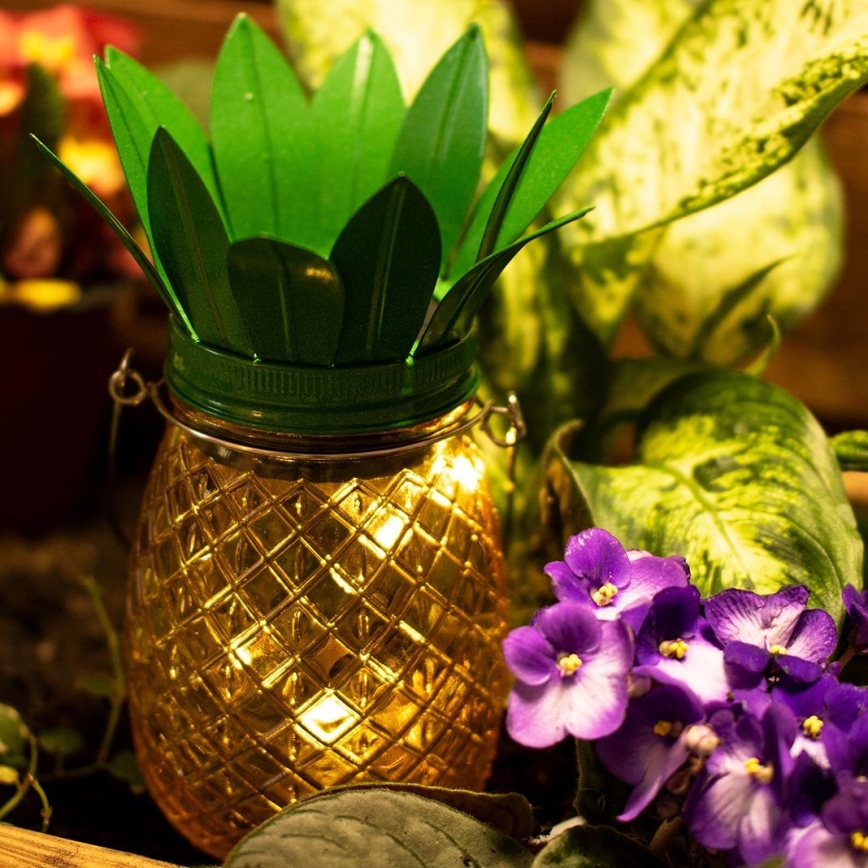 LED Solární svítidlo JAR LED/1,2V 150 mAh IP44 ananas
