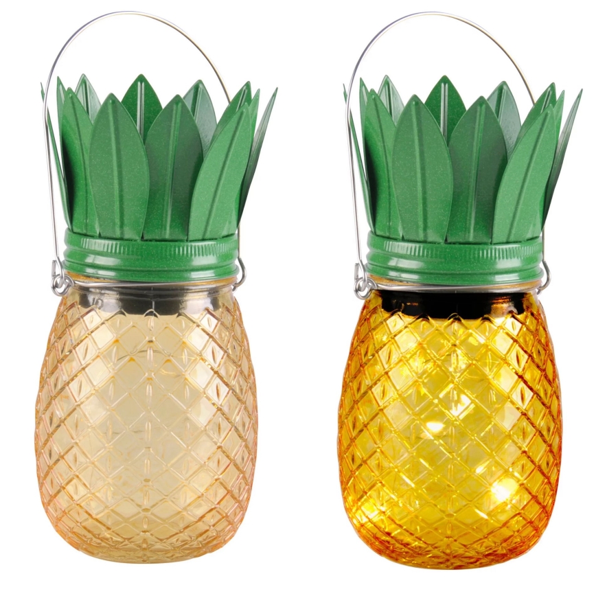 LED Solární svítidlo JAR LED/1,2V 150 mAh IP44 ananas
