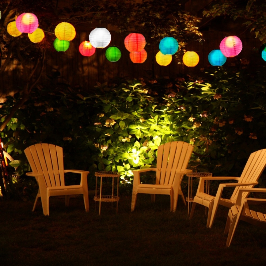 LED Solární svítidlo LAMPION LED/1,2V 6500K bílá IP44