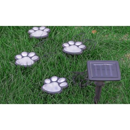 LED Solární svítidlo LED/0,14W/2V 600 mAh IP44 tlapky