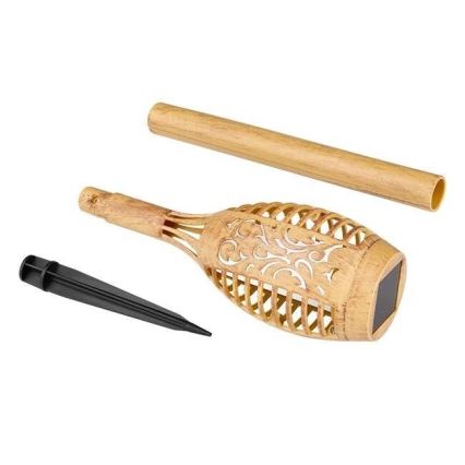 LED Solární svítidlo MINISPARK BAMBOO LED/1,8W/5,5V IP44 béžová