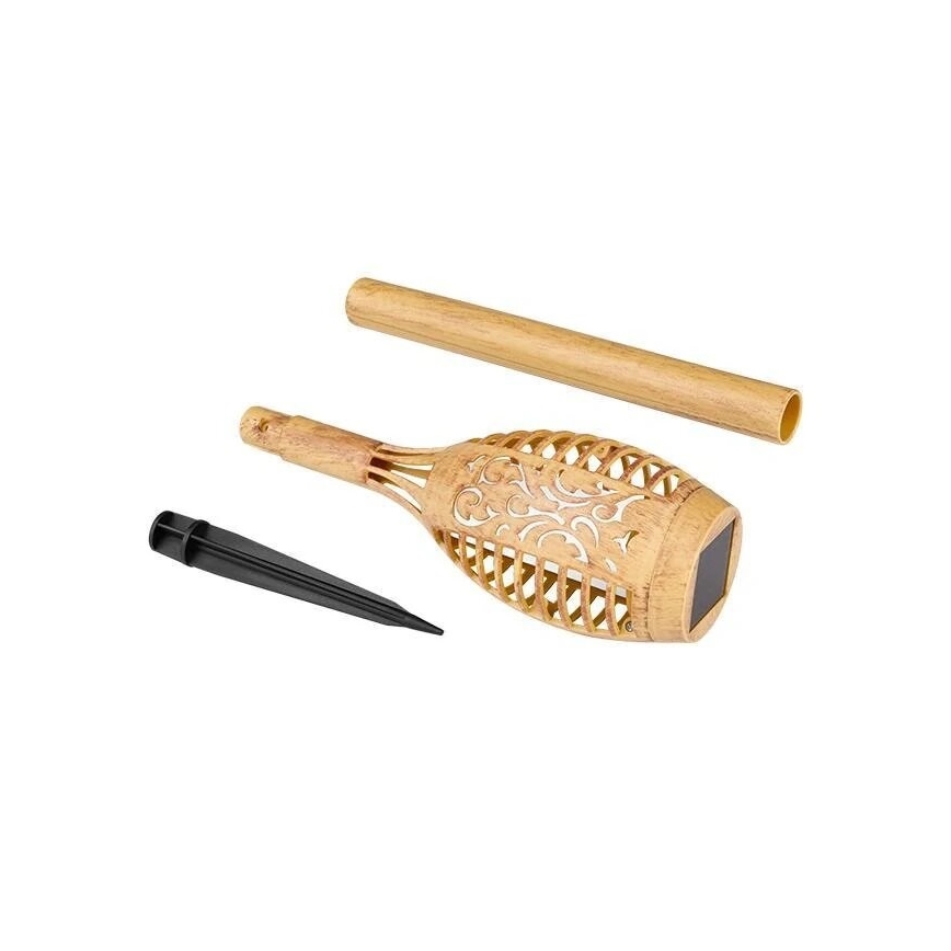 LED Solární svítidlo MINISPARK BAMBOO LED/1,8W/5,5V IP44 béžová