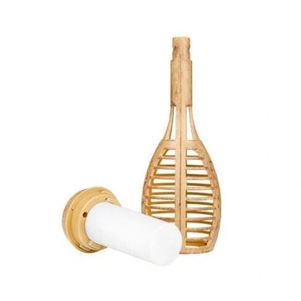 LED Solární svítidlo MINISPARK BAMBOO LED/1,8W/5,5V IP44 béžová