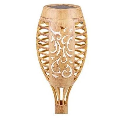 LED Solární svítidlo MINISPARK BAMBOO LED/1,8W/5,5V IP44 béžová
